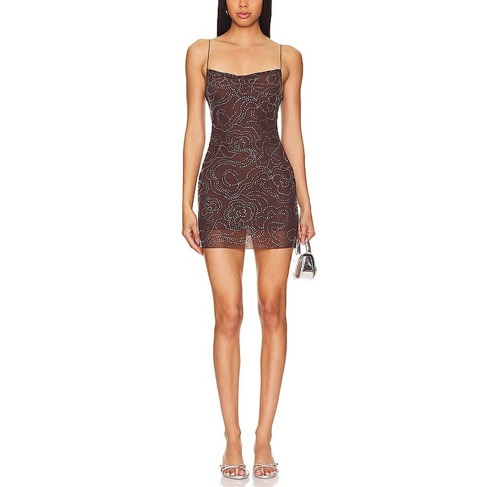 Bec + Bridge 'Alize' Black Singlet With Crystals Dress Size 6